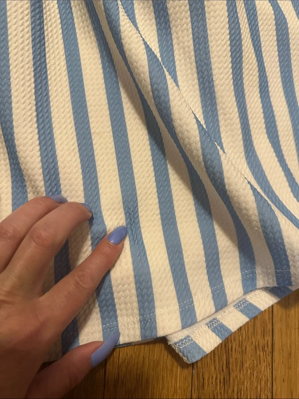 Disney Blue and White Striped Minnie & Daisy Sundress